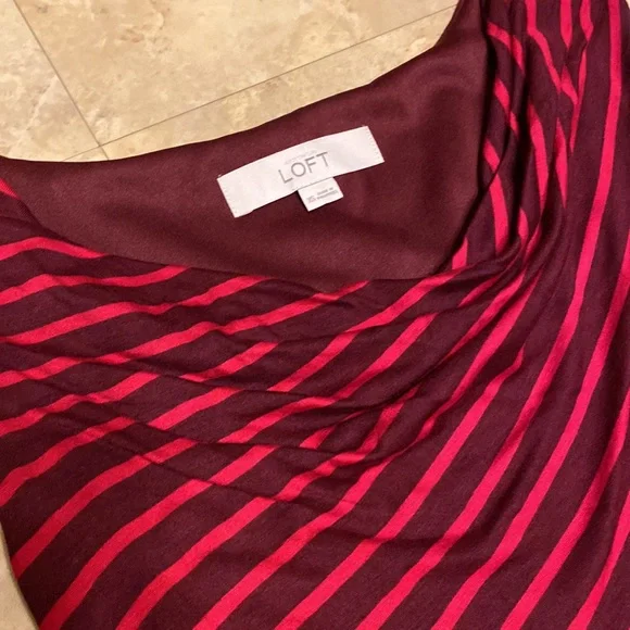 LOFT Striped Cotton Dress - Picture 3 of 4